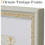 Cadre photo bleu orné avec passe-partout pour affichage mural ou de table-129940140-129940144-129940149