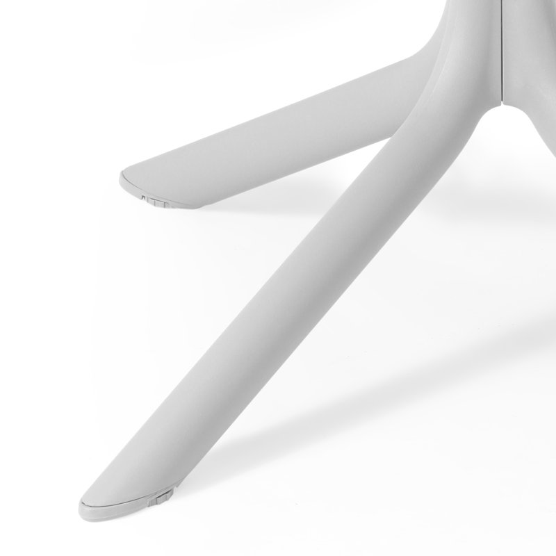 Ensemble repas carré pour 4 personnes, Gris