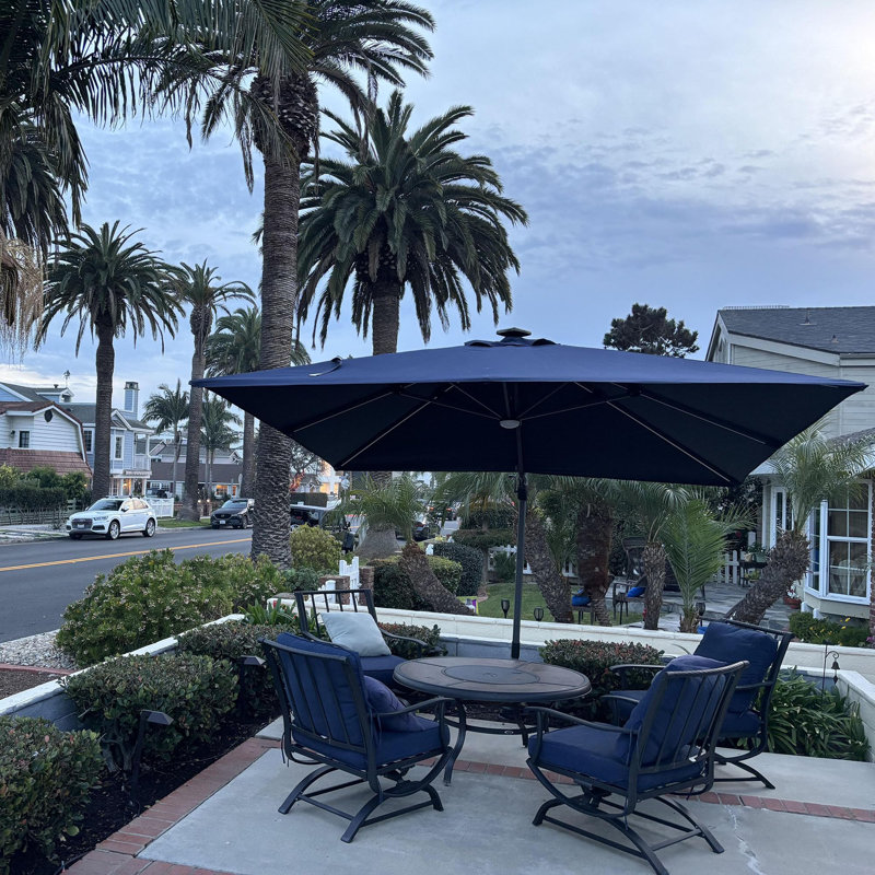3m Square Cantilever Parasol, Grey
