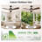 52" Outdoor Ceiling Fan with Light for Patio Garage Porch Indoor, Weather-Proof Blades & High-Airflow, Quiet DC Motor 3CCT Dimmable LED Ceiling Fan Remote-975477976-975477970