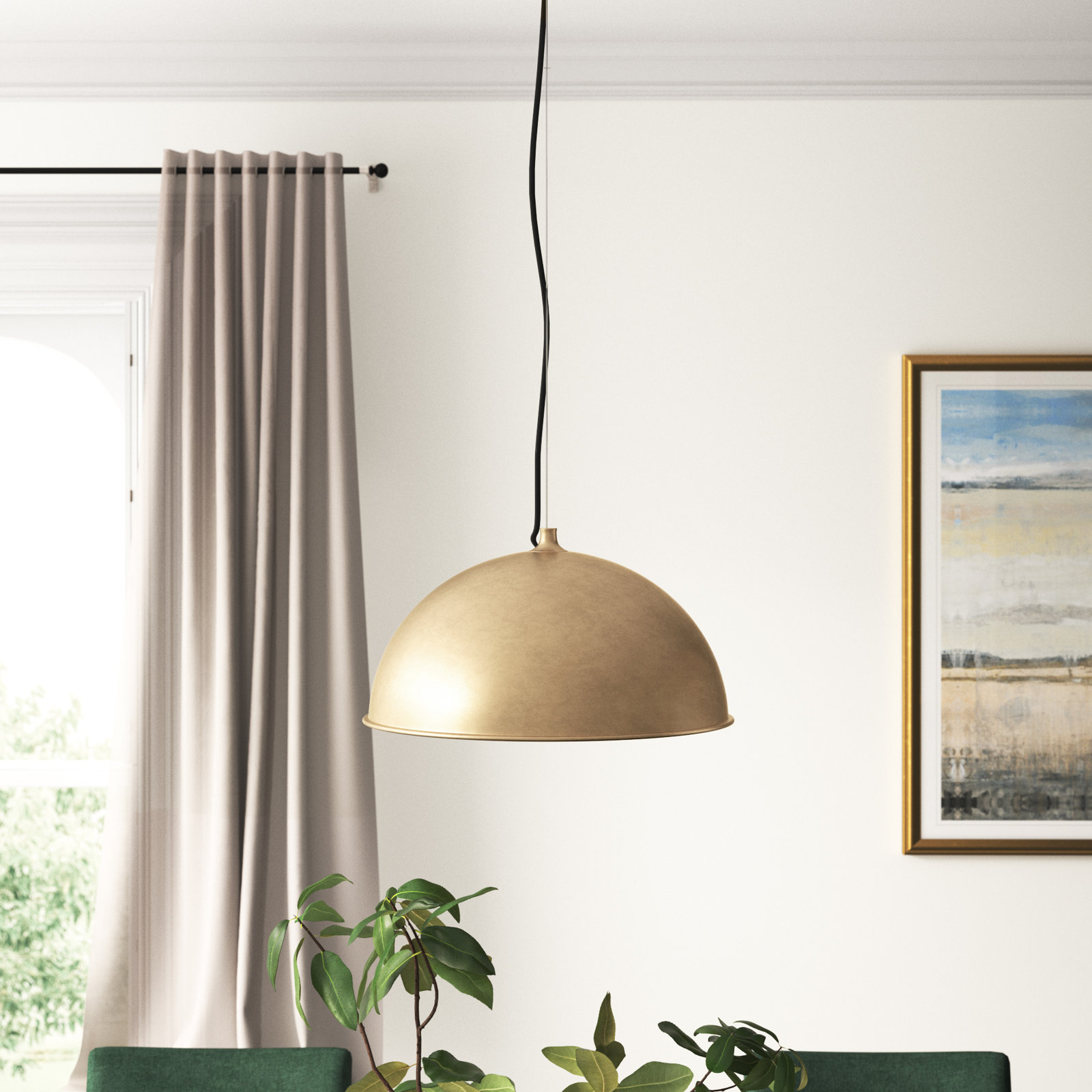 Cardi Single Light Metal Dimmable Pendant