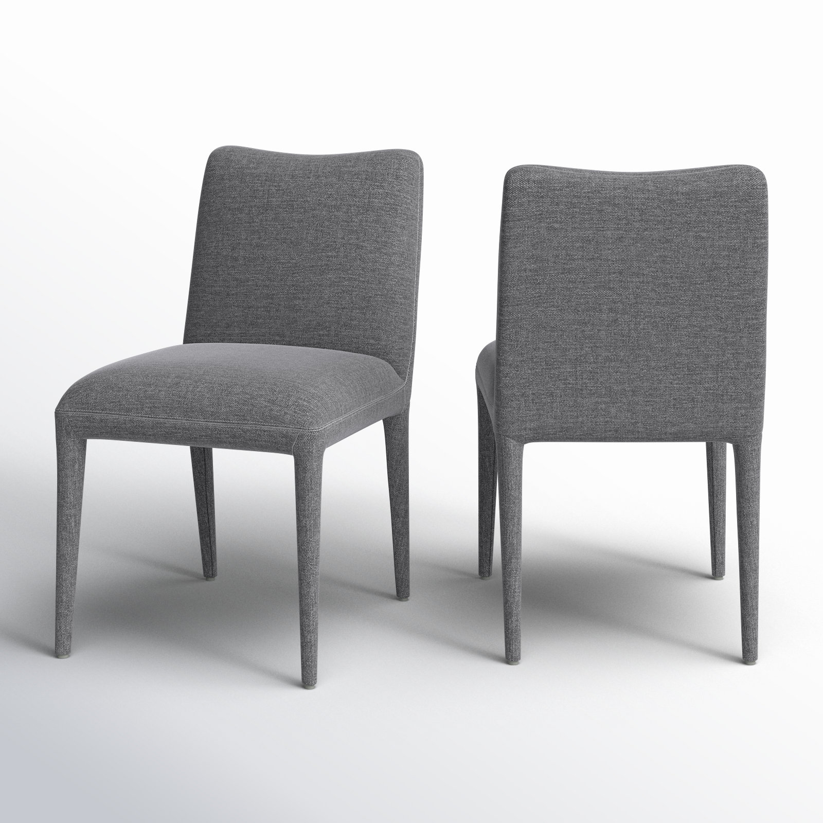 Andersen Dining Chair, Dark Grey Performance Chenille