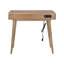 Bureau d'écriture en bois massif Alann avec prises intégrées / USB, Wheatfield-980282850