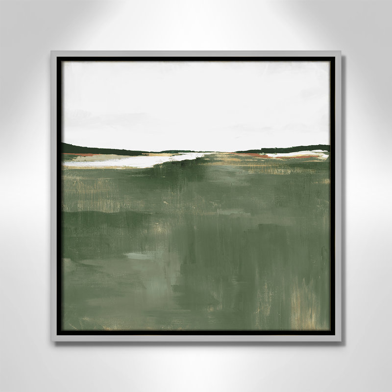 «Dauntsey Green Sea» par Dauntsey Z - reproduction encadrée sur toile, H 17,5 po x l 17,5 po, Argent argent