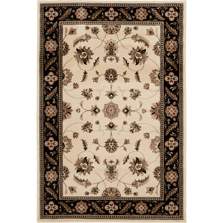 Tapis ivoire / noir Downing