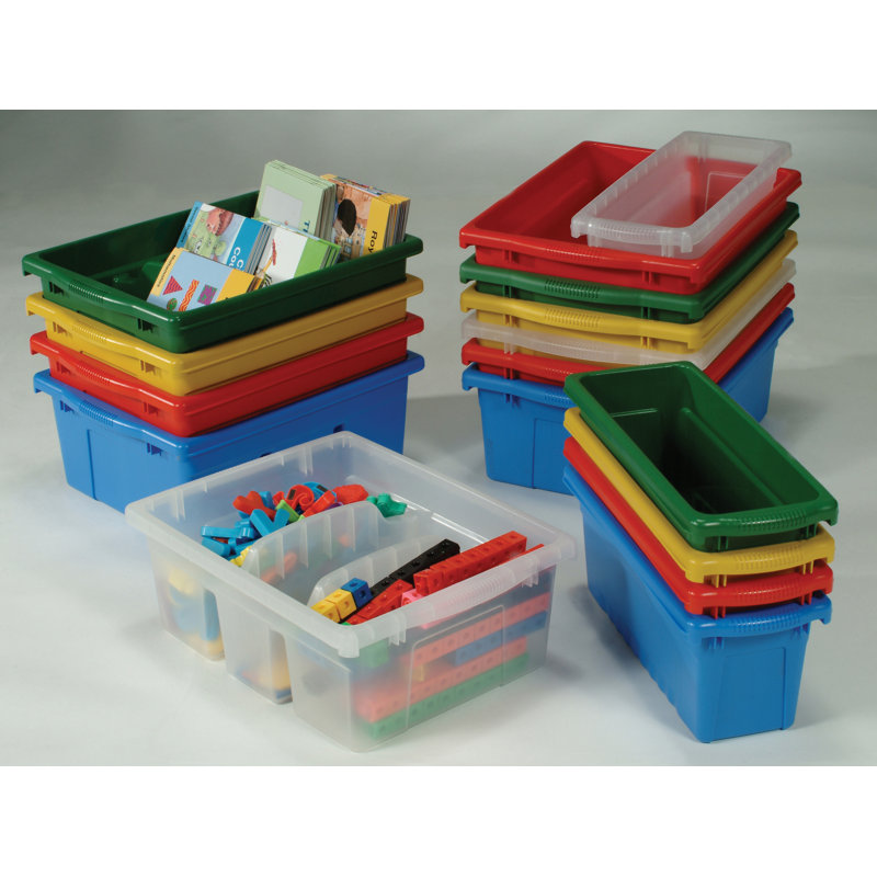 Royal Plastic / Acrylic Cubby Bin, Red