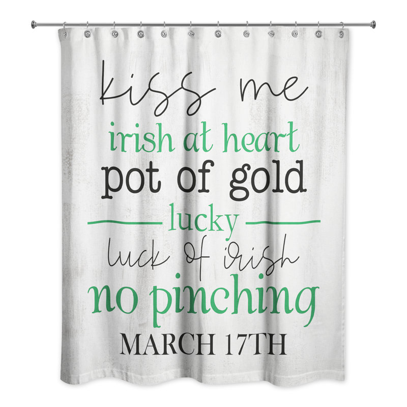 Rideau de douche Irish St Patricks Saying