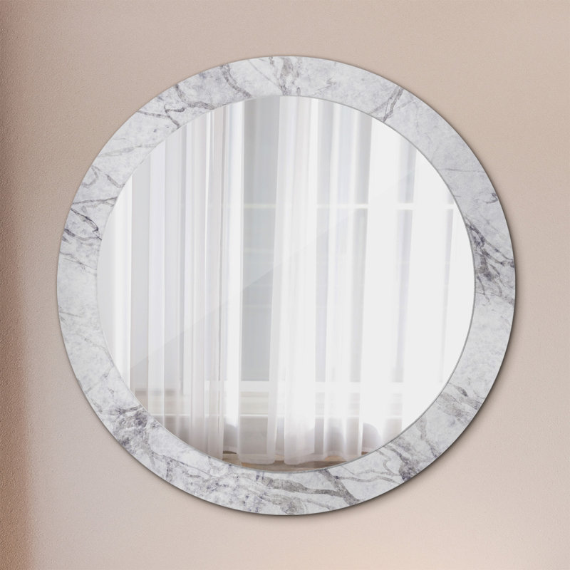 Huldar Glass Flat Wall Mirror, 80cm H x 80cm W
