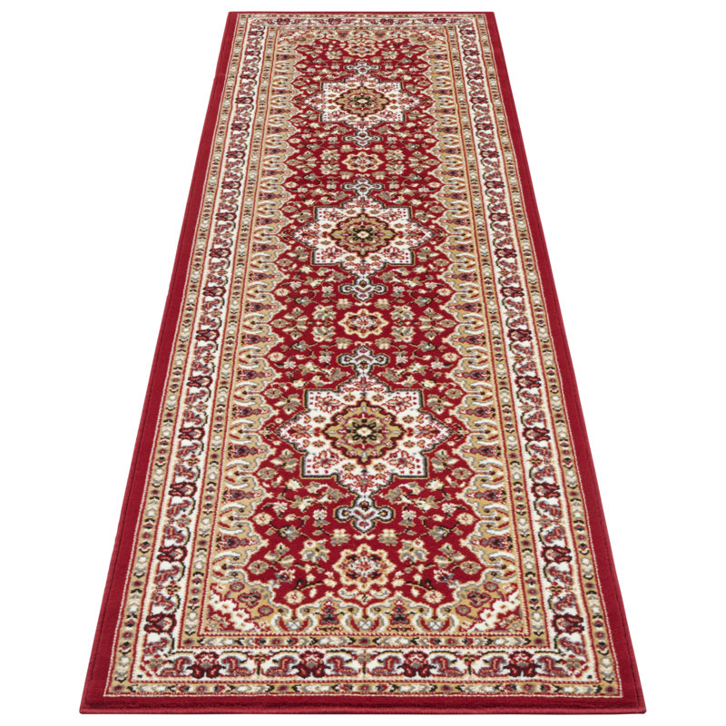 Parun TÃ¤briz Machine Woven Red Indoor Rug, Runner 80 x 250cm