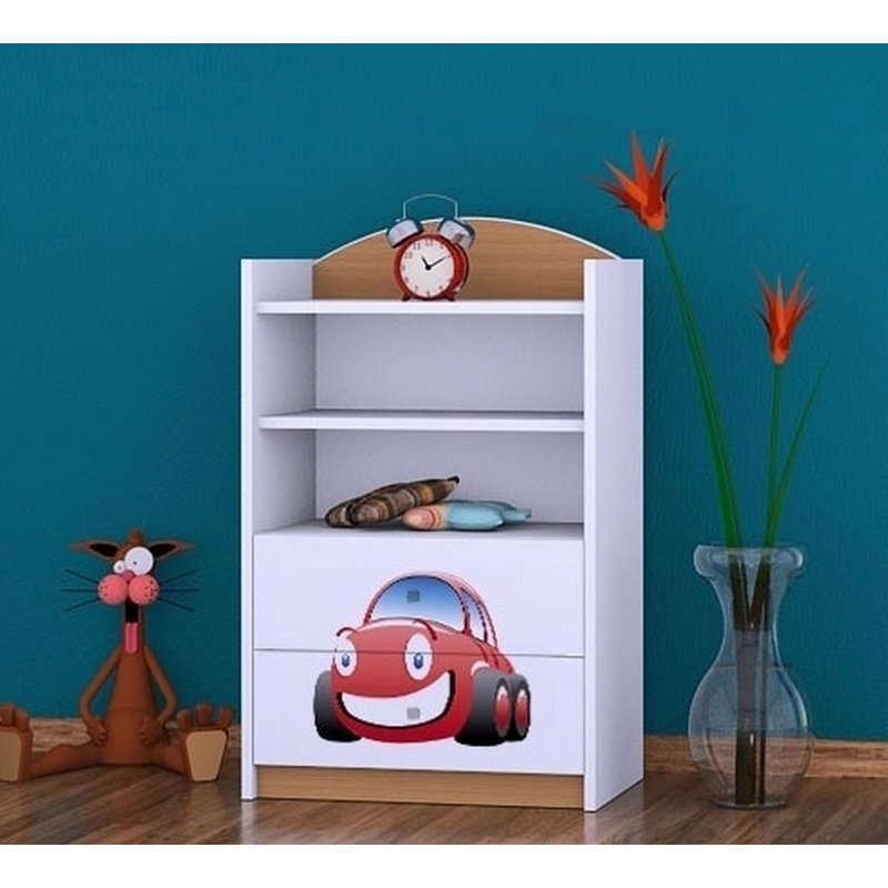 Thalia 96cm H X 60cm W Transportation Kids Cube, Natural
