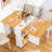 Folding Dining Table with Larger Tabletop（53'' × 31.5''), Drop Leaf Design, 6 Wheels and 2-Layer Storage Shelves, Space Saving Multi-Functional Kitchen and Dining Table, White-704756497