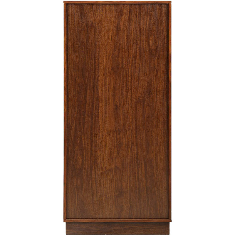 Wiesta Wine Cabinet In Walnut, Antique White