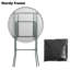 32 Inch Outdoor Party Events Plastic Bar Height Round Folding Cocktail Table With Tablecloth-94579521