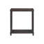 Ensemble de deux tables de bout en bois massif espresso de 24 po avec tablette