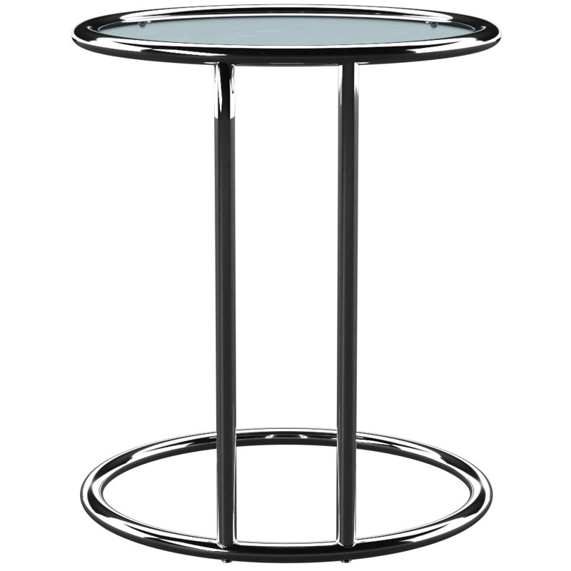 Davin C Table End Table, Chrome