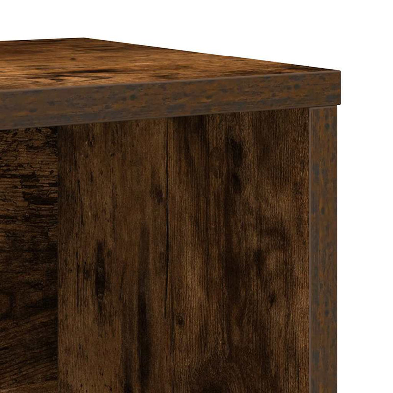 Shevetta 85cm H x 60cm W Bookcase, Smoked Oak