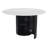 Izola Round Marble Top Solid Wood Base Dining Table