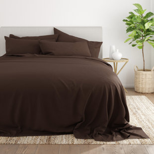 Ensemble de draps en microfibre ultra douce à double brossage