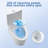 Modern Elongated Toilet For Bathroom, 1.1/1.6 GPF Dual Flush Compact Toilet