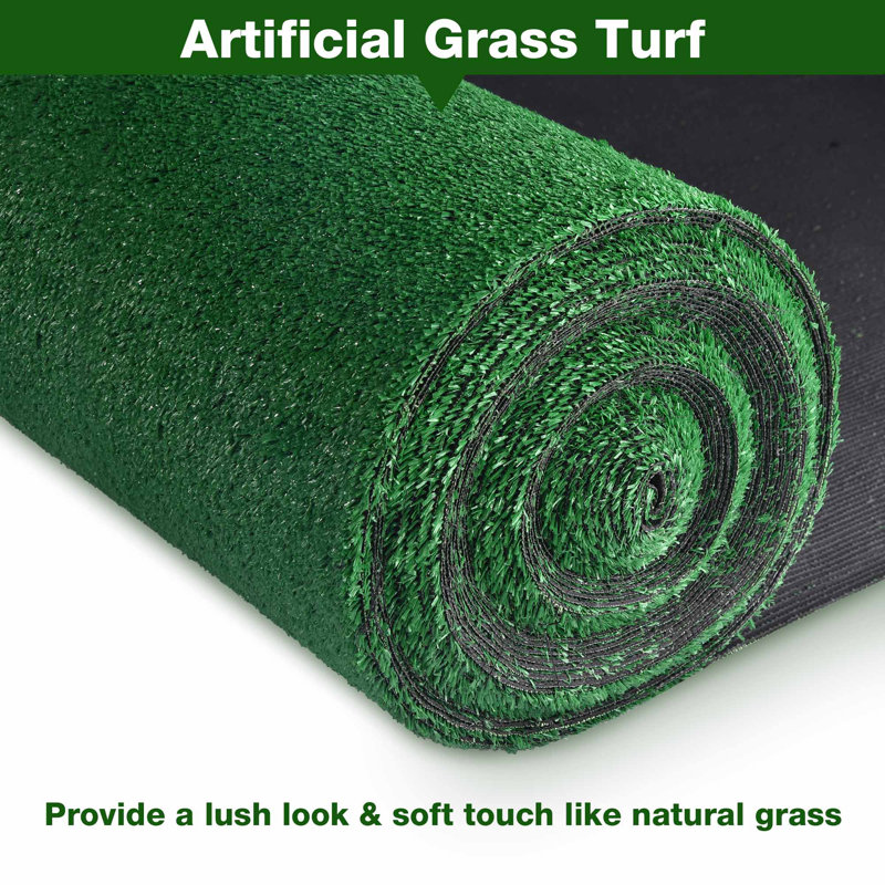 Artificial Grass Pet Turf, 787.38" H x 60" W X 1" D, Dark Green