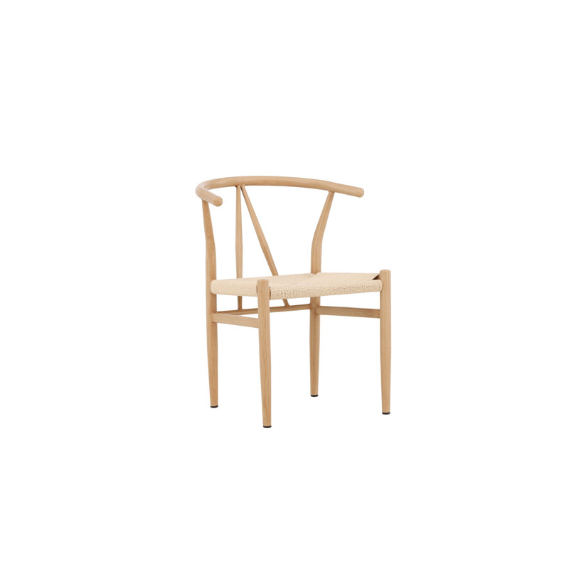 Alser 42cm H Stacking Armchair in Beige, Natural