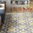 Caritta Geometric Gray/Yellow/Cream Area Rug-991533842