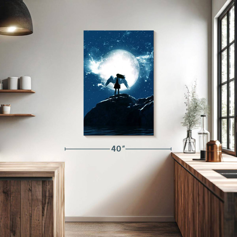 Leisha Moon Angel, 39" H x 26" W
