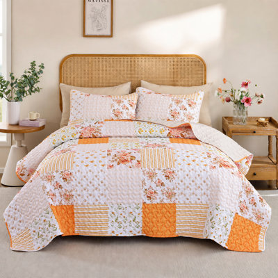 Ensemble de couette aux motifs floraux éclatants