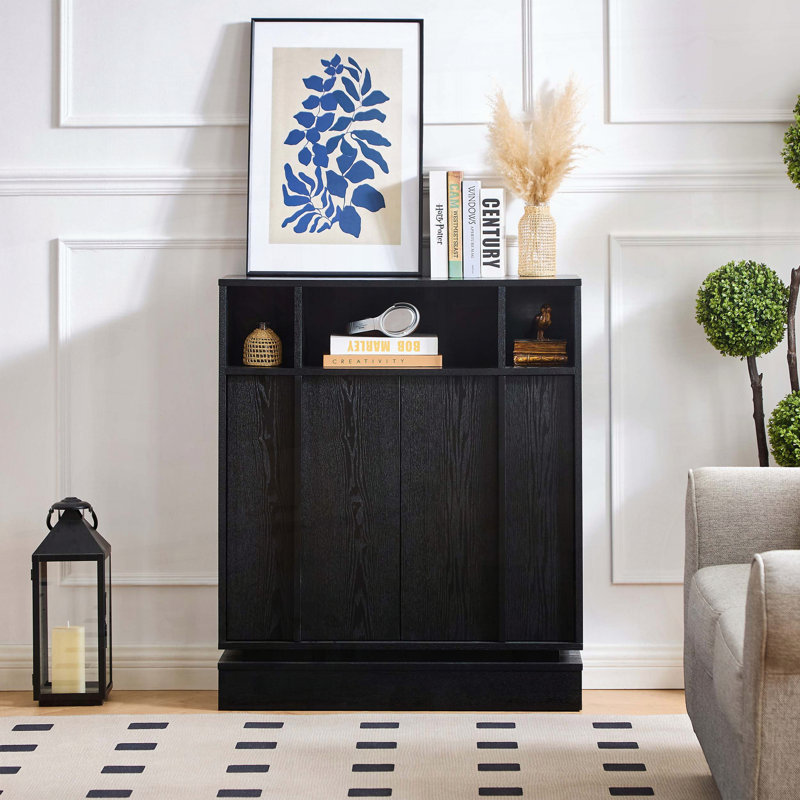 Buffet avec rangement, Noir