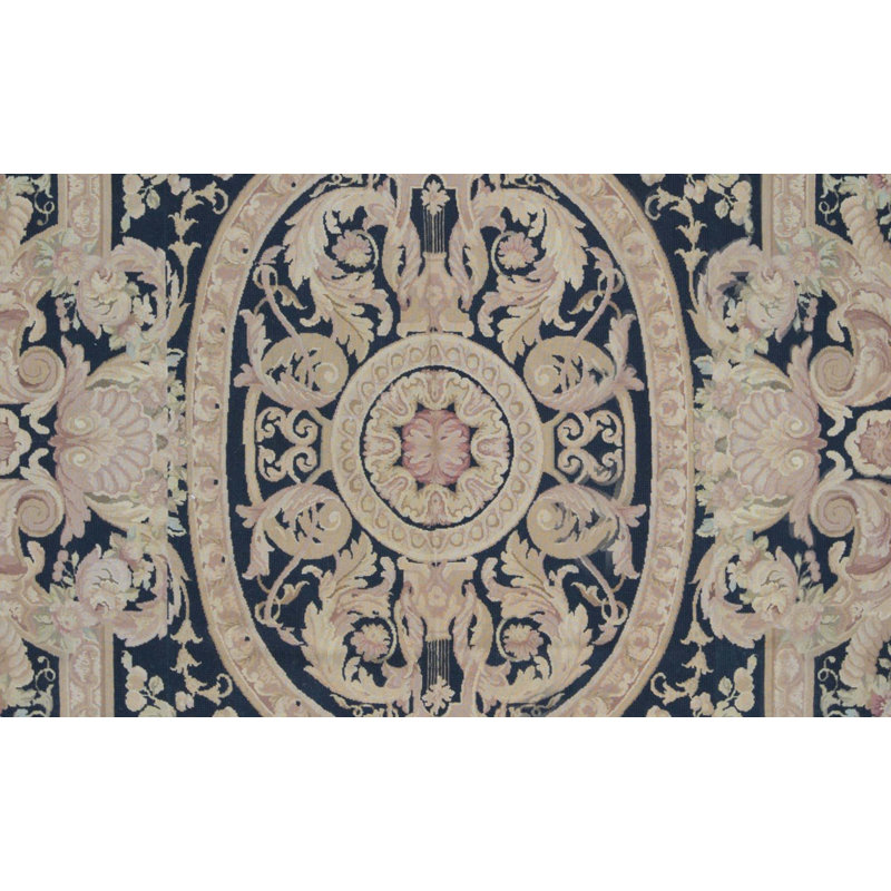Hand-Knotted High-Quality Black and Gold Area Rug