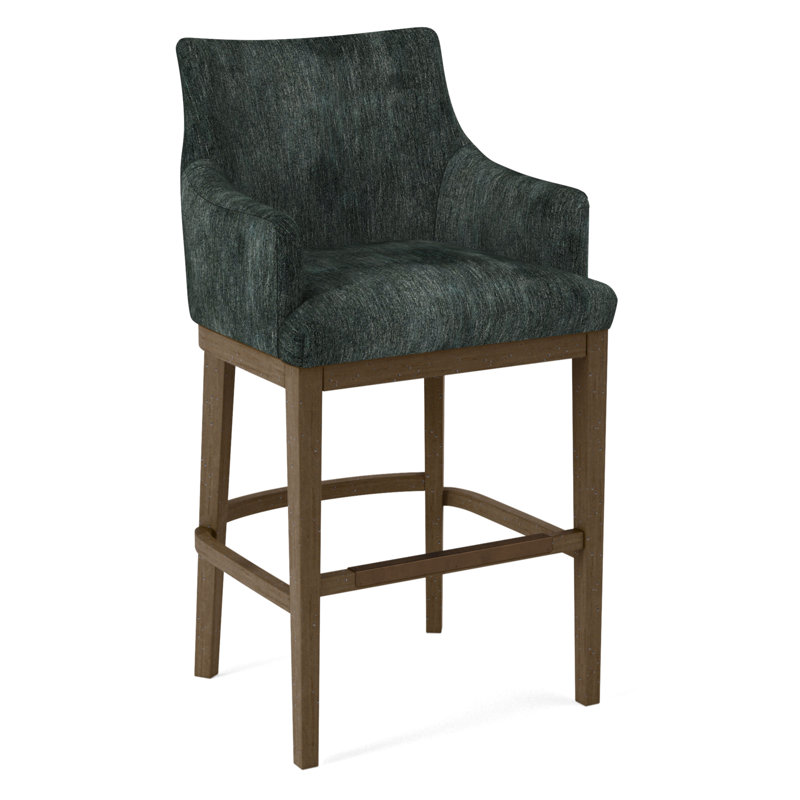 Upholstered Stool, 61597-78, Black