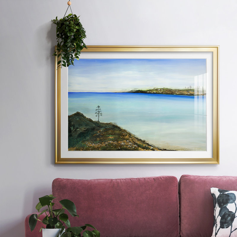 «On A Clear Day», impression sur papier, Or, H 15 po x l 21 po x P 1,5 po