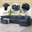 Canapé-lit modulaire en chenille de 130 po Latitude Run®, canapé-lit modulaire convertible surdimensionné-1867595461