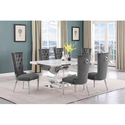 Kiarna Pedestal Base Dining Set