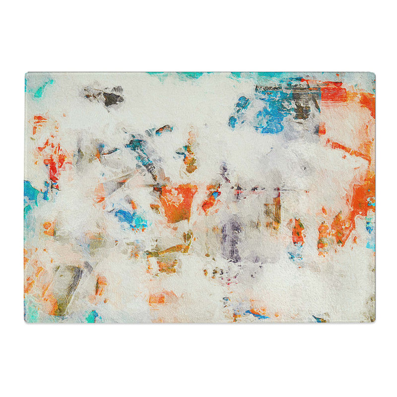 Tempered Glass Art Painting Vol.129 Chopping Board, 39 cm W x 28.5 cm L
