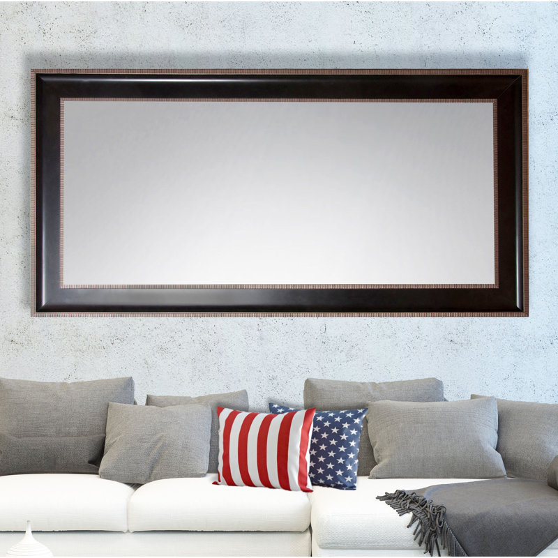 Abdelmalek Wood Flat Wall Mirror, 56.25" H x 34.75" W