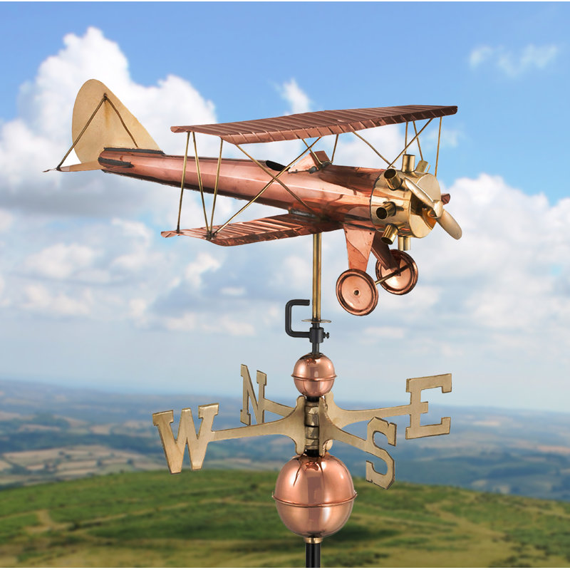 Girouette biplane, Cuivre poli