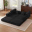 Canapé-lit modulaire en forme de L 73,6 po avec siège rembourré en forme de L et repose-pieds amovible - aucun assemblage requis-123040632