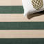 Tapis d'extérieur rayé beige / vert foncé Kempston-1770720915