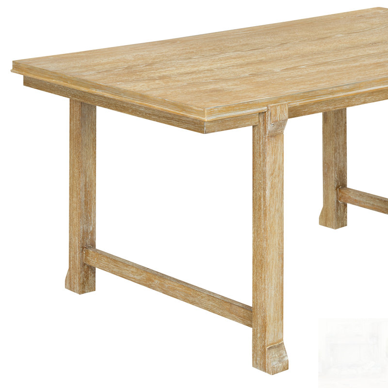 Ensemble de salle à manger de ferme 6 pièces avec bois massif, chaises ergonomiques et banc compact pour la cuisine et la salle à manger