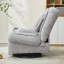 Canapé à bascule pivotant à 360 °, fauteuil inclinable avec dossier et repose-pieds réglables, velours côtelé pour petits espaces-2059161205