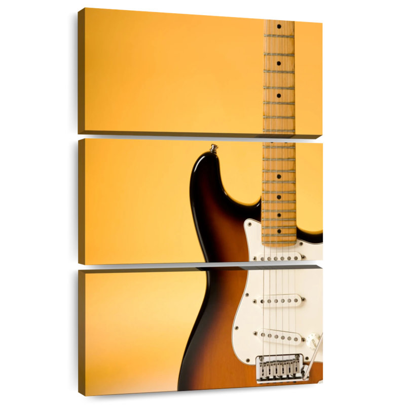 Guitare électrique Abarca Shiny Brown, H 38 po x l 24 po