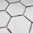 Porcetile 12.8 in. x 11.11 in. Honeycomb Matte Porcelain Mosaic Wall and Floor Tile