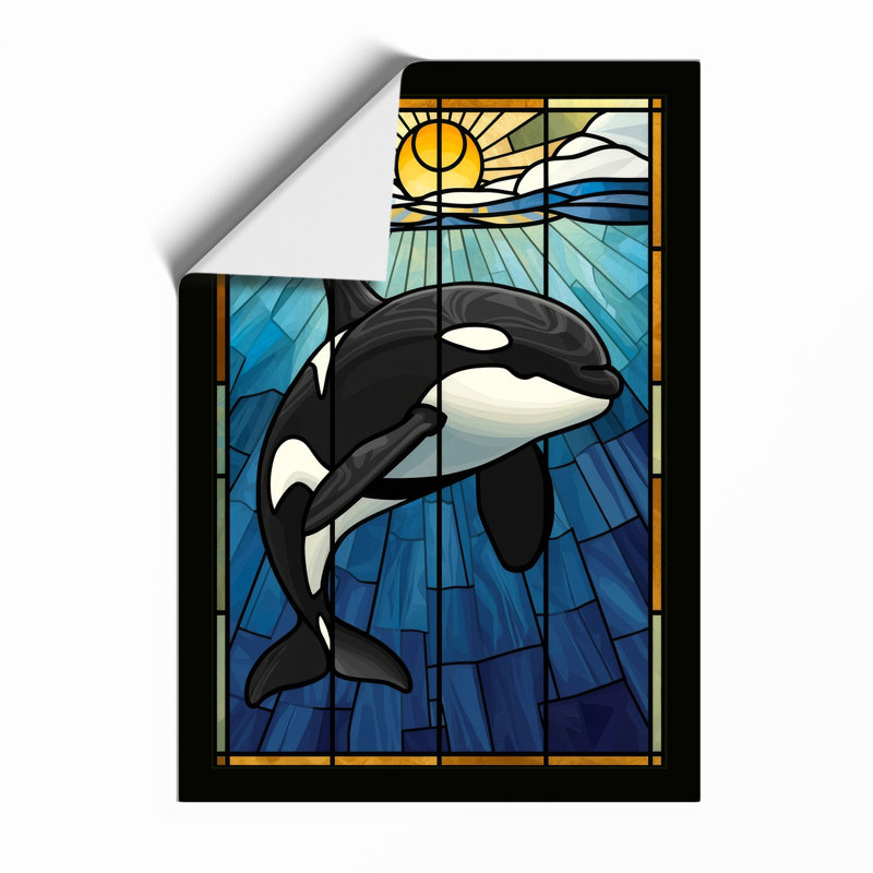 Orca Leaping At Dawn Coastal - Print, Unframed, A3 - 42.0 x 29.7 cm