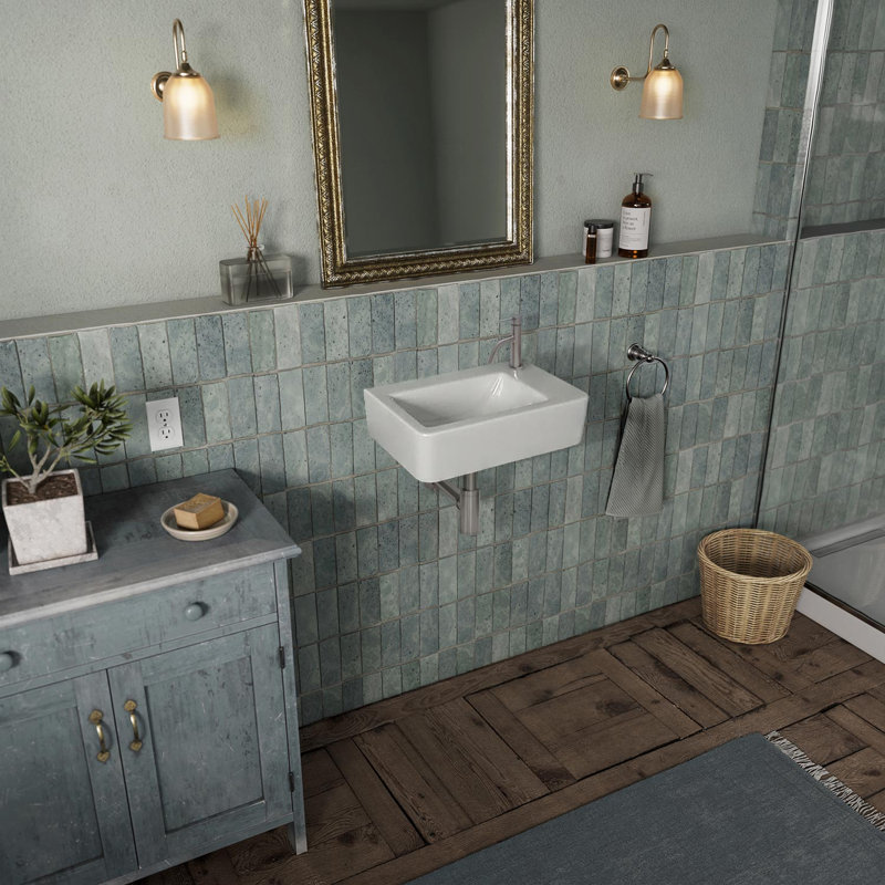 Robinet pour salle de bain Whitehaus, Acier inoxydable brossé