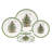 Spode Christmas Tree 5 Piece Place Setting, Service for 1