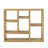 Open Wooden Open Shelf Bookcase, Freestanding Display Storage Cabinet With 7 Cube Storage Spaces, Floor Standing Bookshelf, Entryway, Living Room Storage Cabinet