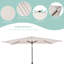 Parasol de marché rectangulaire 120 po x 78 po Doranda-1885327437