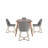 Colson Mid-Century Modern Tapered Dining Set-528190559-528190556-528190547
