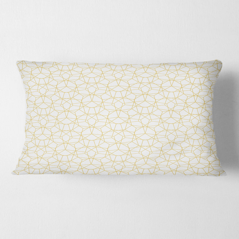 Coussin décoratif abstrait à motif géométrique abstrait Mid-Century